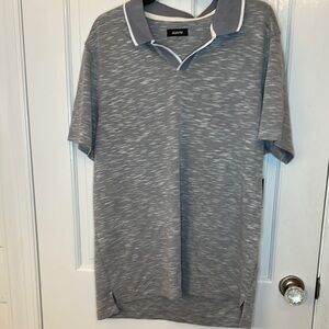 Alfani Heather‎ Gray Collared Shirt size XL NWT Soiled